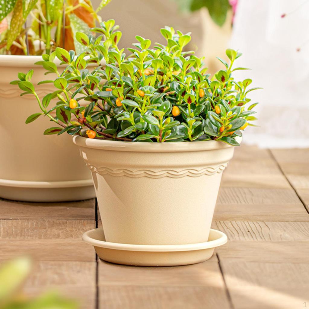 Цветочный горшок, садовые кашпо, утолщение смолы, декоративная ваза с дренажными отверстиями для дома