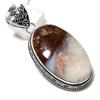 Natural Boulder Opal Gemstone Handmade 925 Sterling Silver Pendant 2.36" G7c69