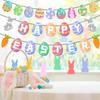 Easter Party Decoration Easter Egg Banner Flower Theme Set
