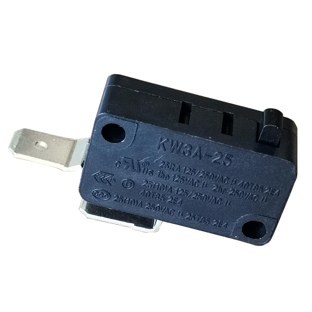 KW3A-25 Micro Switches SPDT No Lever 2 Pin Standard Plunger Microswitch for Oven Microwave Valve Control Cabinet