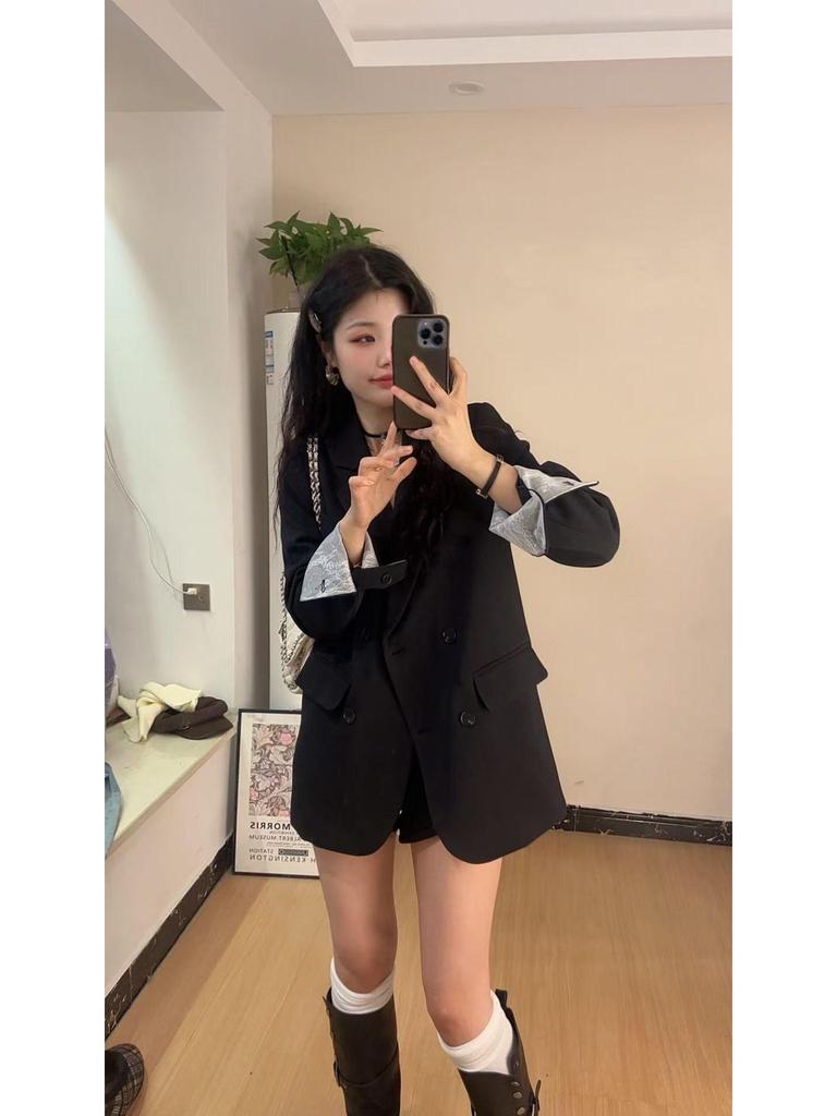 Petite Women's High-End Korean Style Loose Suit Jacket - 2025 Spring/Autumn Collection