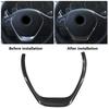 For BMW 1 3 Series F20 F30 F34 3GT 320i 328i 118 Middle Badge Trim Chome Steering Wheel Sticker Cover Trim