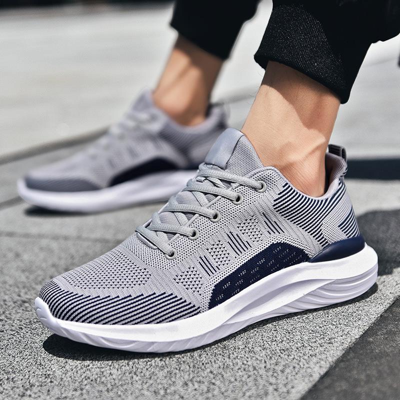 Men's Casual Shoes Mesh Breathable Men Sneakers New Arrival Fashion Lace-up Men Sports Shoes Light Soft Bottom Man Running Shoes