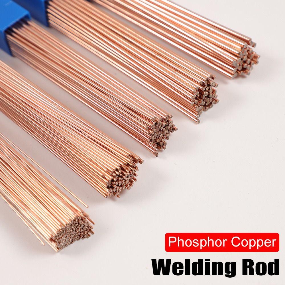 5Pcs 1/1.5/2/2.5/3mm Bronze Welder Wire Phosphorus Copper No Need Solder Powder Soldering Electrode Welding Rod