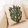 Creative Cactus Potted Plant Throw Pillow Covers With Digital Printing Of Short Plush Fabric Car-Shaped Sofa Cushion Home Decor