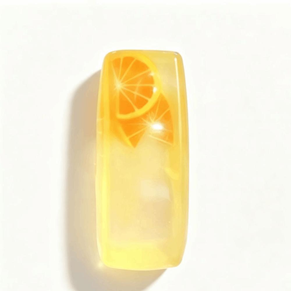 Soft Creamy Texture Squishy Toy Transparent Fruit Ice Cube Squishy Toy Reduce Pressure Toy Adults