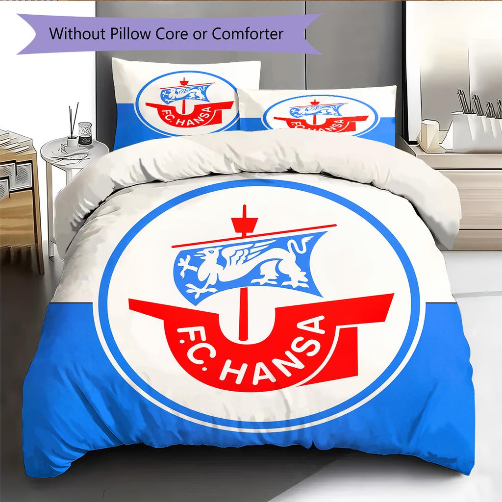 Lufthansa logo Pattern Bedding Home Decoration Birthday Gift (1 * duvet cover + 2 * pillowcase, without core)