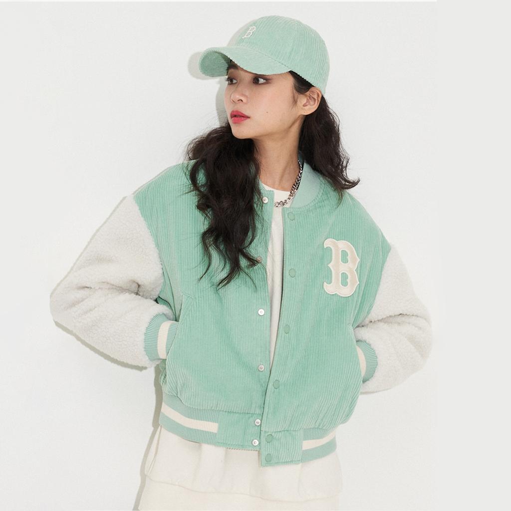 New MLB Velvet Jackets Unisex Light Mint 3AJPEC116-43MTL