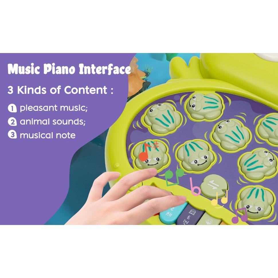 Hammer Game with Piano Music and Light and Simulate Animal Calls for Children, Learning Toy for Early Development