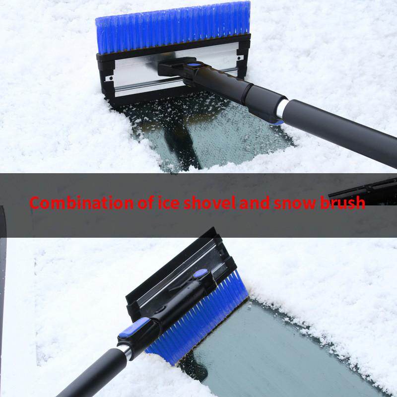 Multifunctional Telescopic Extension for Snow Removal Shovel Car Defrosting Glass Snow Scraper Detachable Snow Brush Deicing