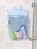 See-Through Mesh Fabric Storage Bag Multi-Purpose Suction Cup Storage Bag Cartoon Kitchen Storage Sundries Hanging Bag