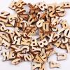 100Pcs Wooden Number English Alphabets Baby Early Education Learning Tool Scrapbooking Wood DIY Letters Craft Decoration