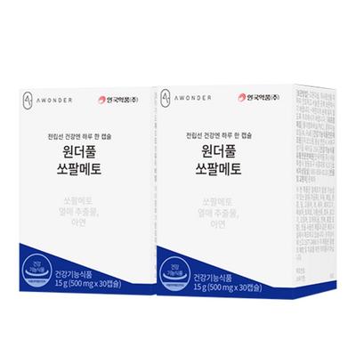 Anguk Pharmaceutical Чудесный Пальметто Цинковый Мужская Простата 30 Капсул 2 упаковки, 30 таблеток, 2 единицы
