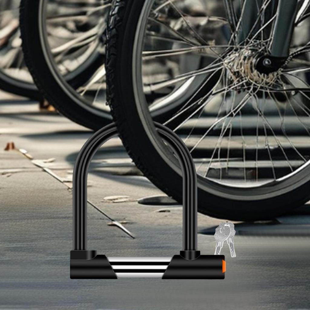 Electric Bike U Shape Lock Motorcycle Lock Hydraulic Cutter Resistant Lock Dustproof Waterproof Scooter Tricycle Cycling Lock