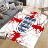 England National Men's Football Team3 Flannel Pattern Square Carpet,Area Rug,Carpet Rug for Living Room Bedroom Sofa Playroom Decor,Non-slip Floor Mat
