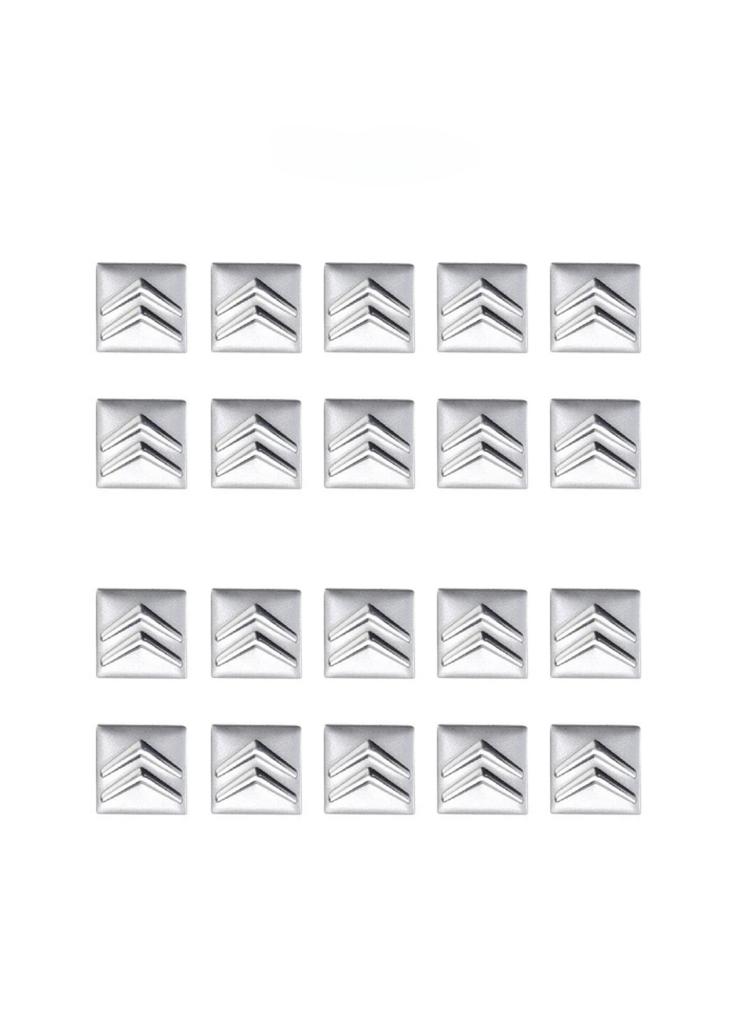 16mm Aluminum Car Remote Key Sticker Emblem Auto Accessories For Citroen C2 C3 C5 C6 C1 DS3 DS4 DS7 Xsara Berlingo Saxo Picasso