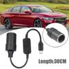 USB C PD Type C Male To 12V Cigarette Lighter Socket USB Male To Female Cigarette Lighter Adapter Converter Car Accessories