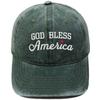 Вышитая бейсболка 'God Bless America' Винтажная папина кепка Повседневная солнцезащитная кепка для мужчин и женщин, европейская и американская