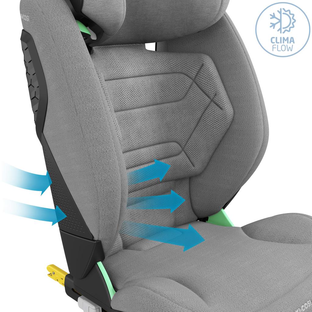 Compatible with Both ISOFIX and Seat Belt Fixation RODIFIX PRO2 AUTHENTIC GRAY RODIFIX PRO2 AUTHENTIC GRAY 3 and a Half Years Old and Up QNY8800510111