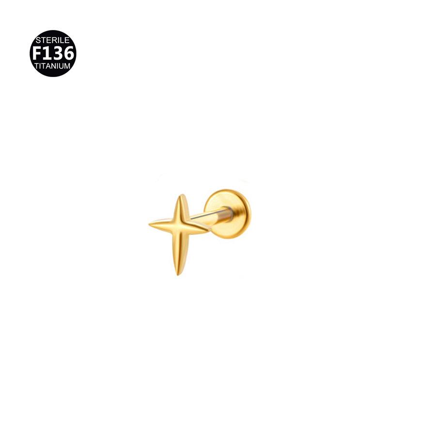 Титановая подвеска в виде зуба 0.9, серьги-пусеты с цирконом: Дизайн «Персиковое сердце и звезда»