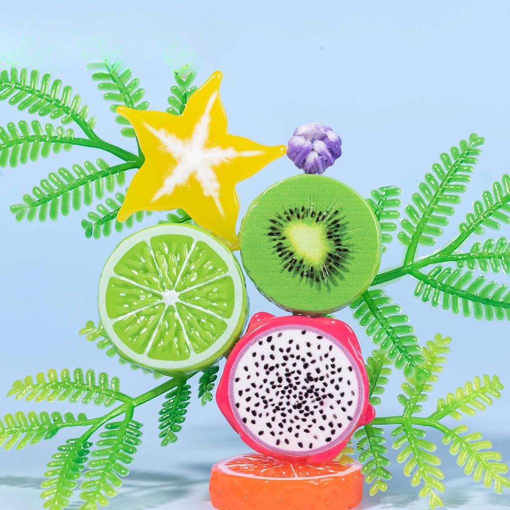 Микропейзаж Моделирование еды Игрушка Фруктовый ломтик Смоляное украшение Материал для поделок Чехол для мобильного телефона Заколка для волос Аксессуар Наклейка на холодильник