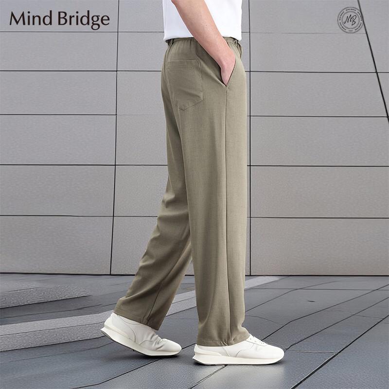 Мужские повседневные брюки Mind Bridge из смеси лиоцелла и льна на кулиске