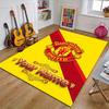 M-Manchester Design Area Rug Personalized Name- Non-Slip, Soft & Cozy Floor Mat for Living Room, Office - Indoor/Outdoor Carpet