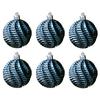 Набор елочных шаров 6 см, прозрачные пластиковые шары с гальваническим покрытием для праздничной вечеринки и украшения дома
