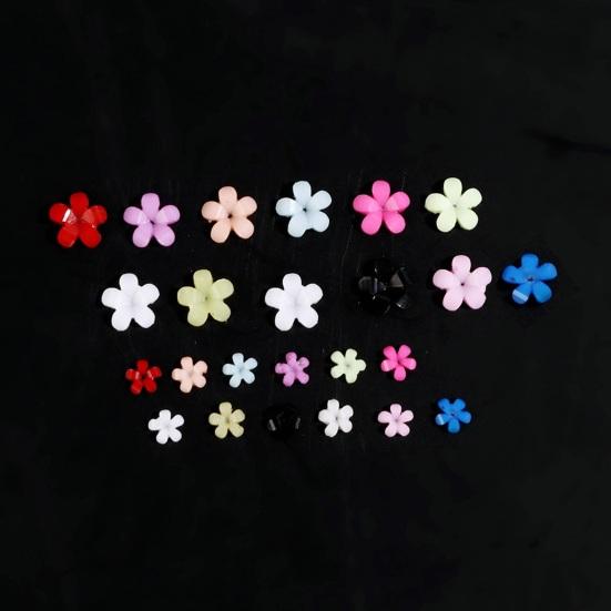 1 Box 3D Flower Nail Charms Multifunctional 12 Grid Design Phone Cases DIY Crafts Nail Art Supplies for Women