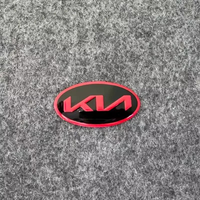 ABCDEM1 Car Steering Wheel Center Emblem Stickers Decoration For KIA EV6 Sorento Niro Stinger Ceed Carnival K5 K9 Soul Carens VQ Cadenza