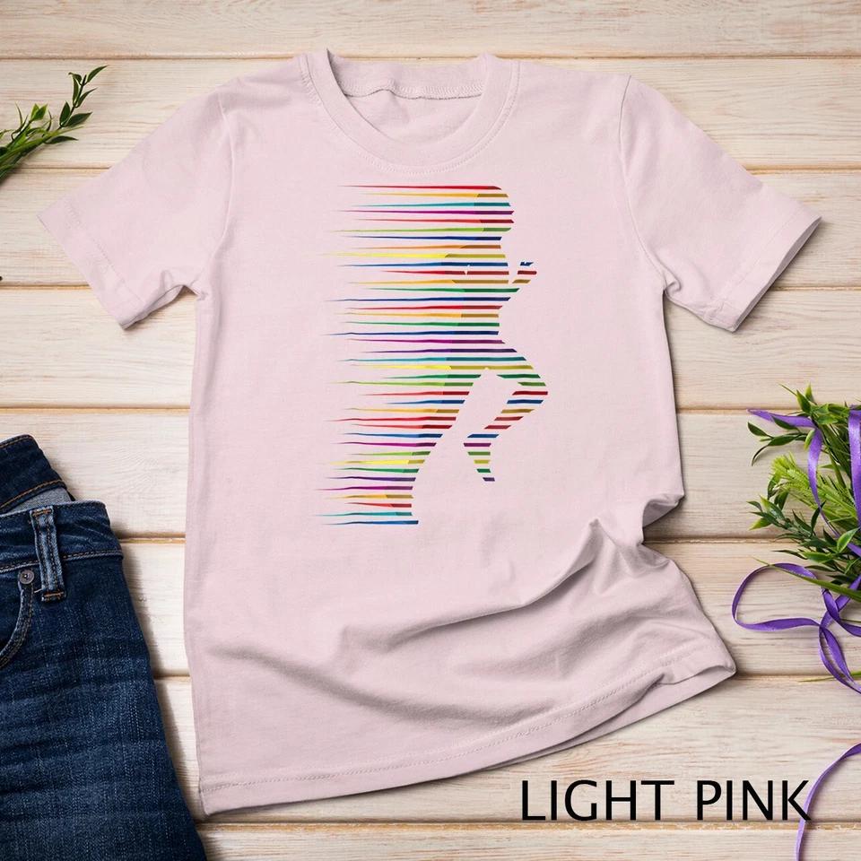 Running T-Shirt Jogging Gym Marathon Abstract Cool Art Tee Unisex T-shirt 7
