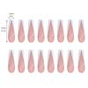 24 Pieces False Nails Glossy Coffin Long Fake Nails Set DIY  Manicure5ml