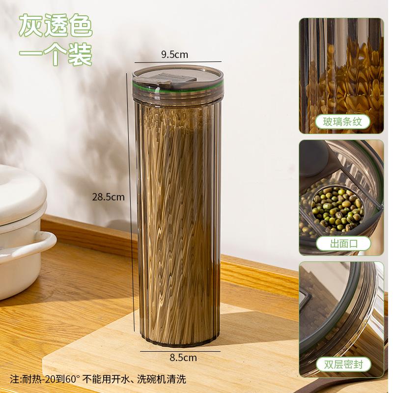 Storage Bucket for Hanging Noodles, Sealed, Specifically Designed for Household Kitchens, Food Grade, Noodle Storage Box, Pasta Storage Tube