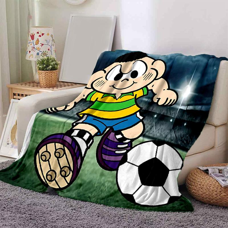 1pc Football Player Stadium Flannel Blanket Soft Warm Throw Blanket for Bedroom Living Room Bed Travel Camping Picnic Gift. MT7160147