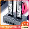 Внешний жесткий диск с двумя отсеками Gen2X 20 Гбит/с M.2 SSD Корпус M/BM Key Solid Disk Case M.2 M.3 NVME PCI-E для M2 SSD M Key SSD