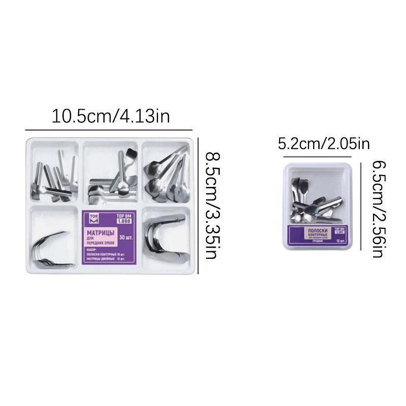 Дентальные матрицы Передние проксимальные полоски Секционные контурированные матрицы Большие Маленькие Двойные Стоматологические Реставрационные материалы