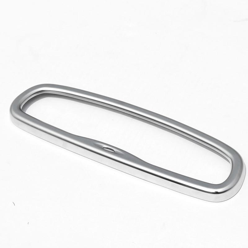 ABS Chrome Car Styling Inner Rearview Mirror Frame Decoration Cover Sticker For Land Rover Freelander 2 2009-2015