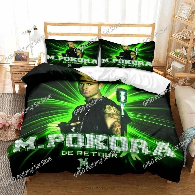 Модный матовый M Pokora 3D НОВЫЙ пододеяльник наволочка комплект постельного белья для взрослых мальчиков девочек декор спальни детская односпальная двуспальная большая