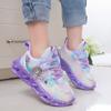 Kids Sneakers Toddler Sports Shoes with Lights Breathable Anti-skid Princess Shoes Children Running Trainers