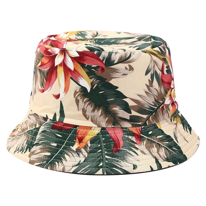 Fisherman's Hat Women's Printed Double-sided Sun Hat Summer Outdoor Travel Foldable Basin Hat