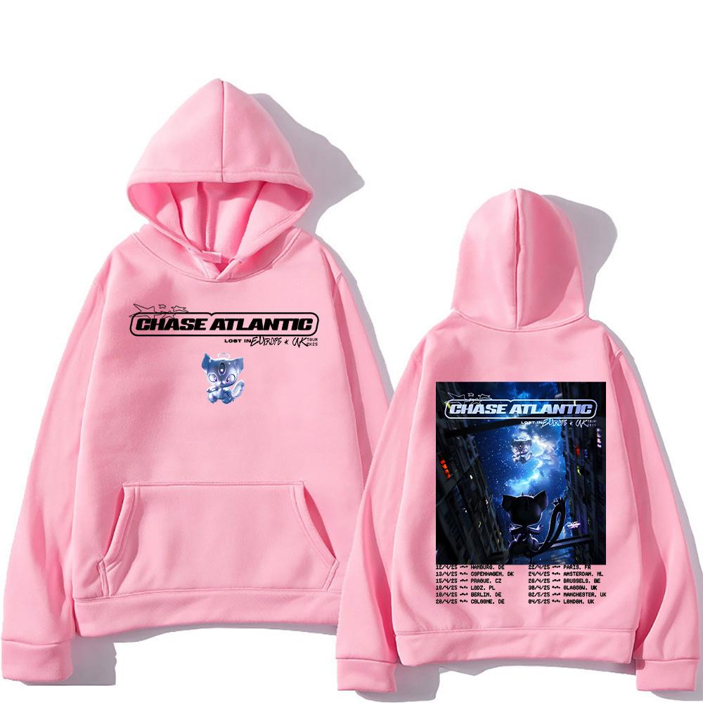 Толстовки Chase Atlantic Lost in Europe and UK Tour с капюшоном Унисекс Поп-свитшот Y2K High Street Пуловеры Новый дизайн Одежда с принтом