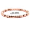 Fine 14k Gold Filled Jewelry Beaded Bracelet Sterling Silver 925  Bracelets for Jewelry Making Rose Gold Filled Bangles
