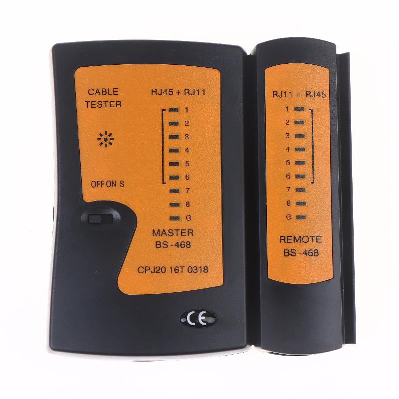 468 Инструмент для тестирования сети Тестер сетевого кабеля Ethernet, Инструмент для проверки подключения экранированного кабеля UTP/STP и телефонной линии