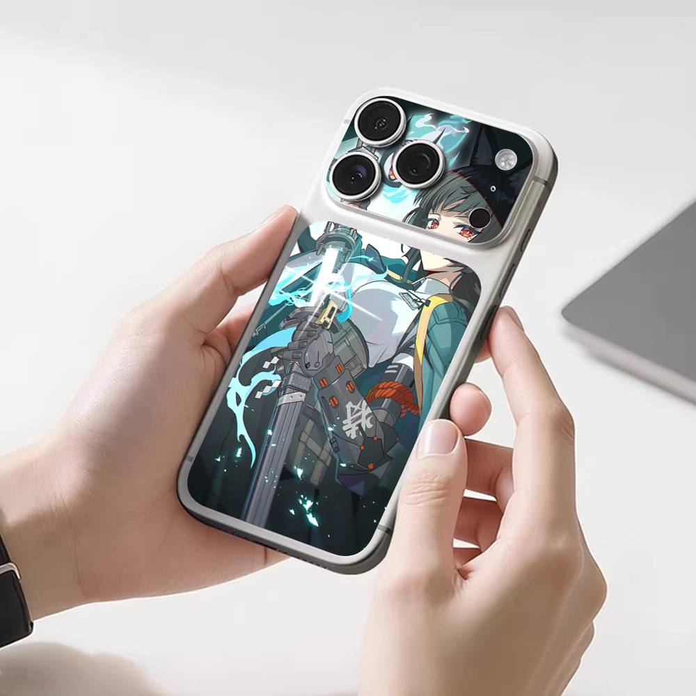 Защитная наклейка-скин Hoshimi Miyabi ZZZ на заднюю панель для iPhone 17 Pro 17 Pro Max