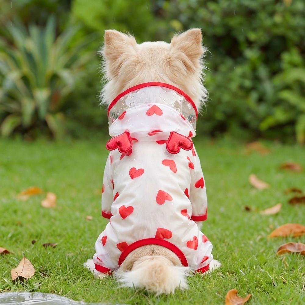 High Visibility Dog Rain Cloak Waterproof Pet Clothes Pet Rain Jacket for Walking