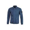 Chest Zipper Work Shirt Jacket Men Jacket Blue 721510408-V0028