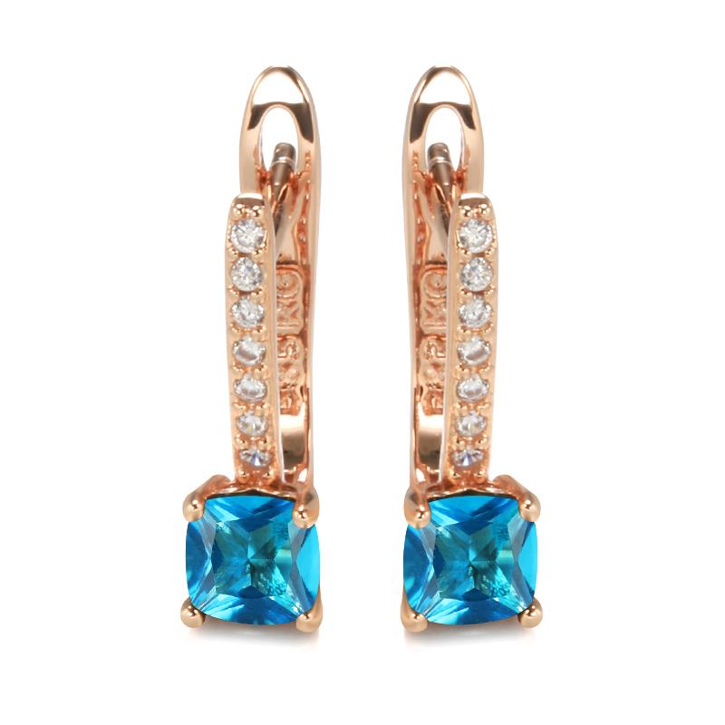 Необычные серьги-капли для женщин, серьги принцессы черного, красного, синего цвета с многоцветным камнем и цирконием, модные серьги золотого цвета для помолвки, свадебные модные украшения