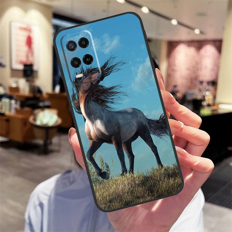 Чехол "Скачущая лошадь" для Oppo A78 A98 A79 A18 A38 A58 A40 A60 A80 A16 A76 A96 A15 A74 A94 A54 A17 A77
