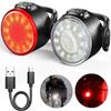 1Pc Bicycle Mini Rear Light Portable USB Rechargeable Bike Lights Front Tail Safety Warning Light