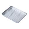 Stainless Steel Baking Tray Thickened Multifunctional Easy To Clean Draining Baking Pan with Mesh Ra